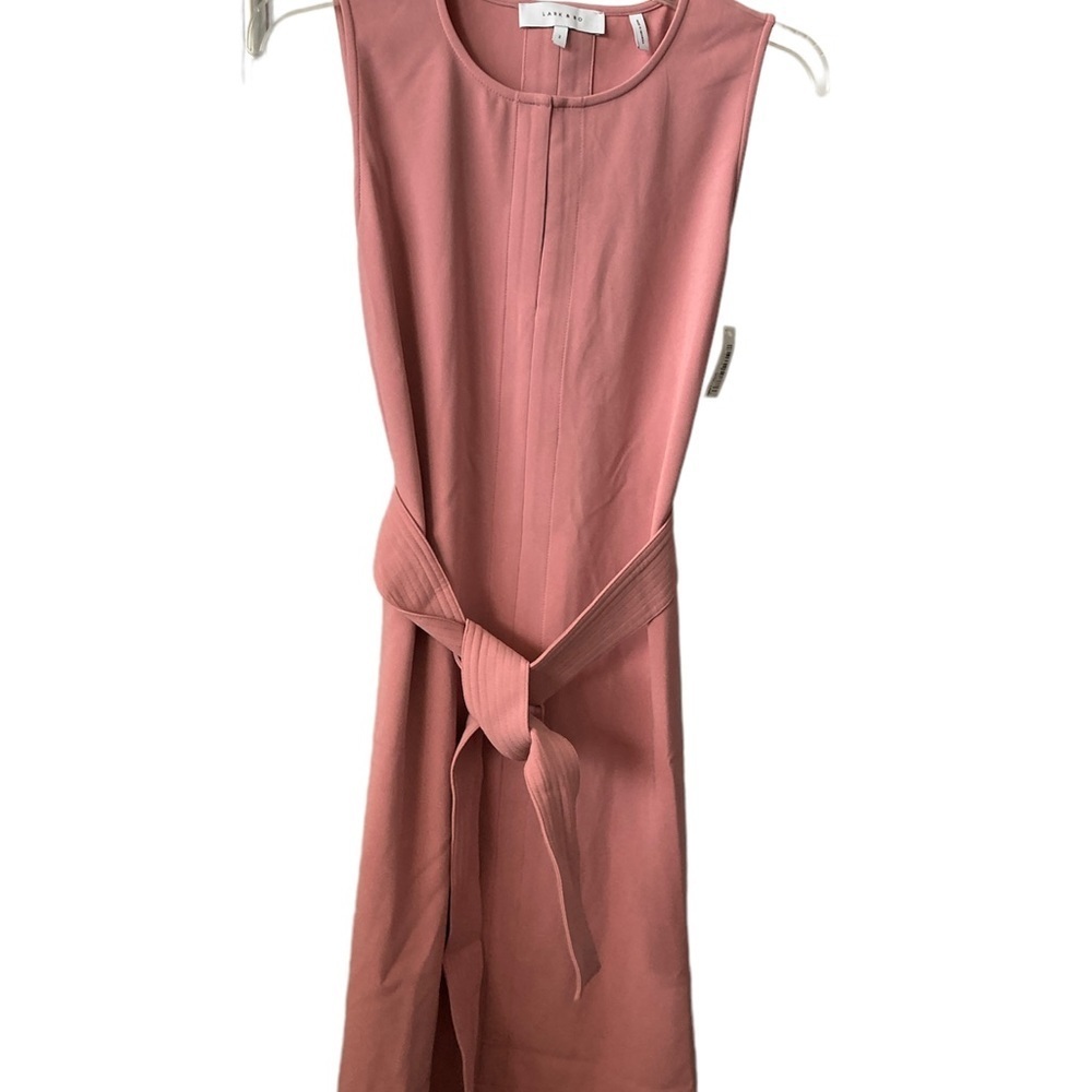 LARK & RO Blush Sleeveless ALine With Pocket Business Casual Dress Size 2/4 BNWT